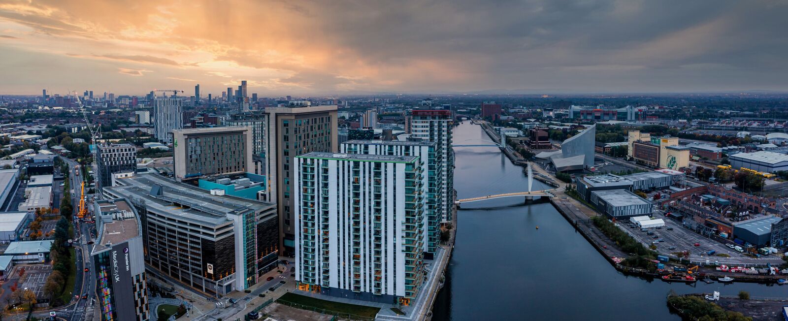Salford Quays waterfront development