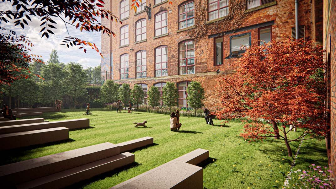 Victoria Mill courtyard CGI