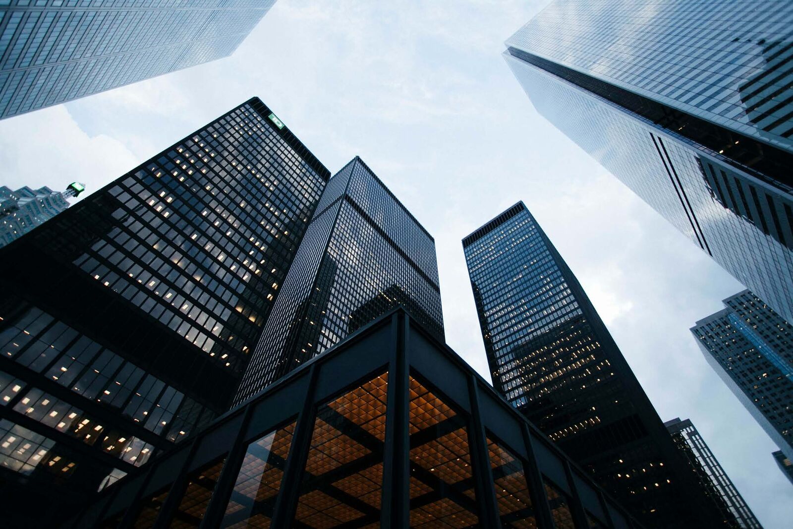 Modern office towers